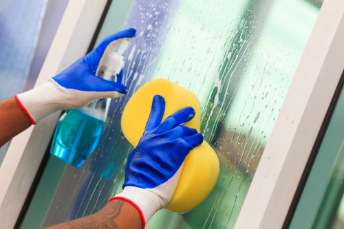 Different curtain fabrics arranged for specialized cleaning treatment