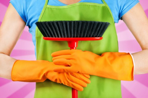 Mattress cleaning vacuuming dust and debris from the bed surface